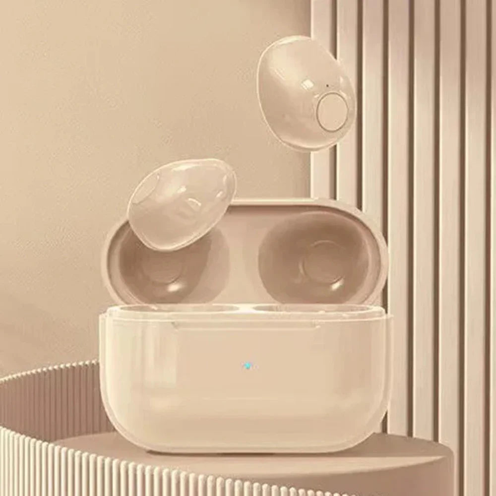 Auricolari invisibili Mini cuffie V5.2 Bluetooth TWS Auricolari in-ear con riduzione del rumore Auricolari in-ear wireless per dormire con microfono