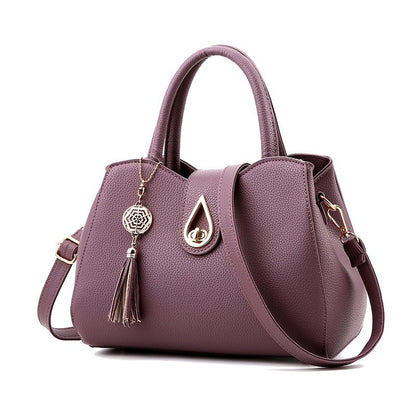 Borsa a mano da donna, borsa da donna con nappe, borsa a tracolla in pelle PU di alta qualità, borsa da donna