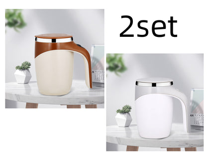 Tazza da caffè con mescolatore automatico ricaricabile, tazza da caffè con mescolatore elettrico di alto valore, tazza da acqua magnetica rotante per frullato pigro