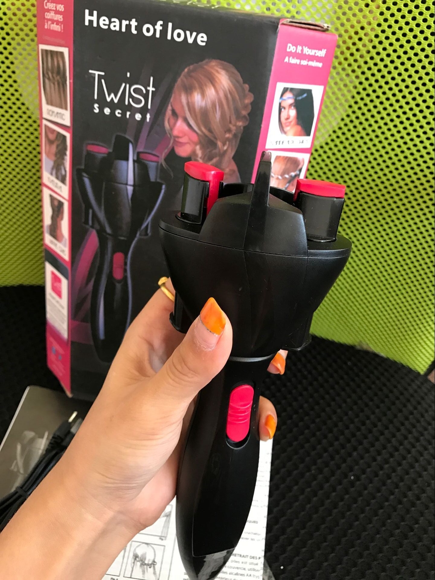 Macchina per trecce elettrica USB, strumento per lo styling fai da te con rullo magico, strumento per lo styling dei capelli, creatore di chignon