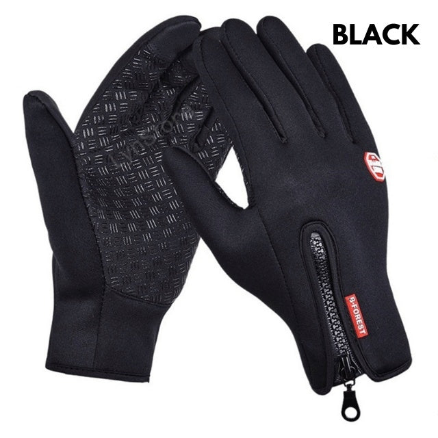 Guanti invernali touch screen da moto, impermeabili, scorrevoli, con pile