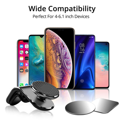 Supporto magnetico per telefono da auto, supporto magnetico per bocchetta dell'aria, supporto per telefono per smartphone, staffa di rotazione per auto
