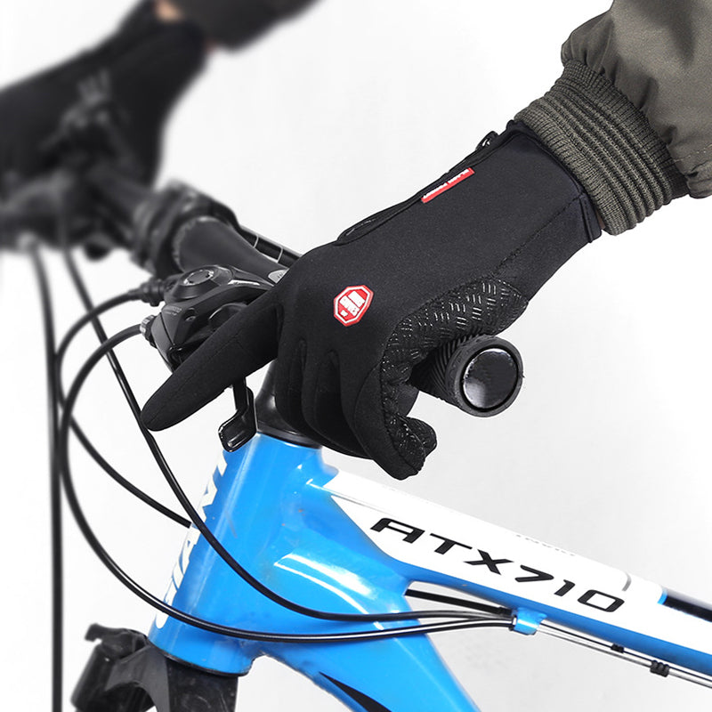 Guanti invernali touch screen da moto, impermeabili, scorrevoli, con pile