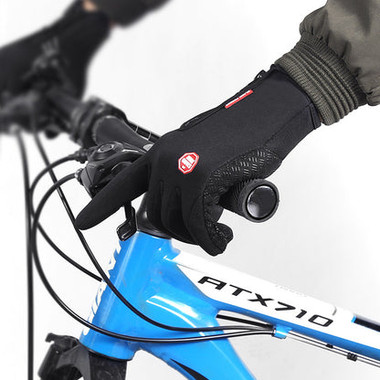 Guanti invernali touch screen da moto, impermeabili, scorrevoli, con pile