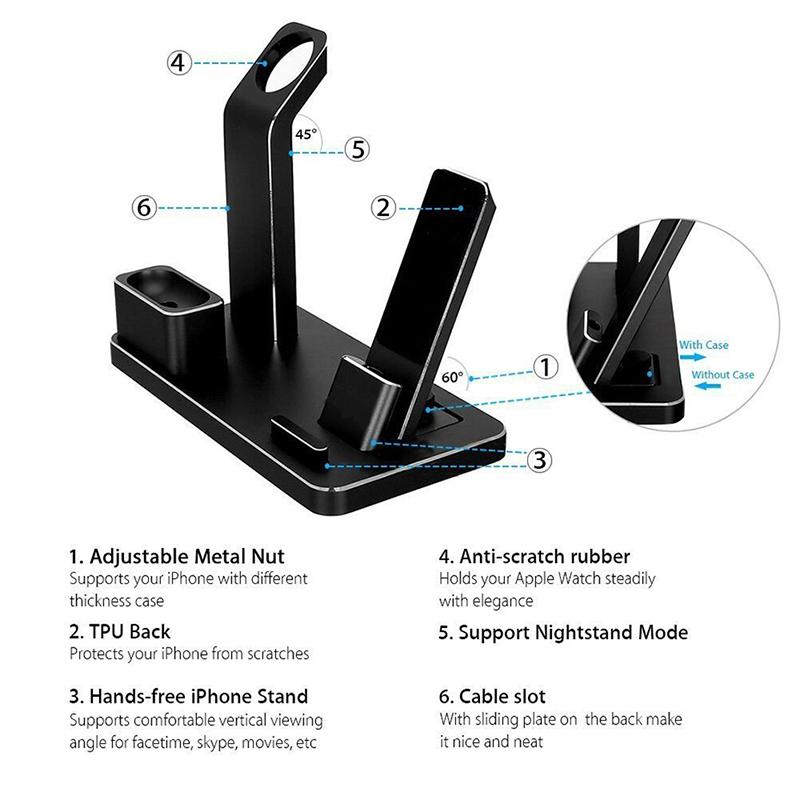 SUPPORTO DI RICARICA PER AIRPODS 4 IN 1