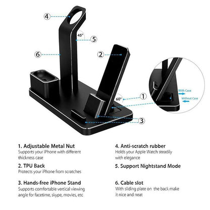 SUPPORTO DI RICARICA PER AIRPODS 4 IN 1