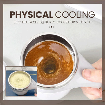 Tazza da caffè con mescolatore automatico ricaricabile, tazza da caffè con mescolatore elettrico di alto valore, tazza da acqua magnetica rotante per frullato pigro