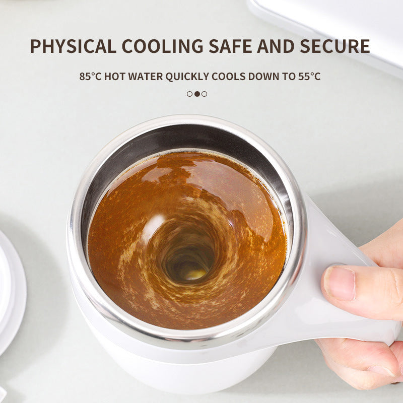 Tazza da caffè con mescolatore automatico ricaricabile, tazza da caffè con mescolatore elettrico di alto valore, tazza da acqua magnetica rotante per frullato pigro