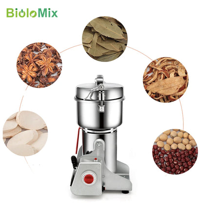 BioloMix 800g 700g Cereali Spezie Erbe Aromatiche Cereali Caffè Cibo Secco Macina Mulino Macchina per Macinazione Mulino per Farina Polvere Frantoio