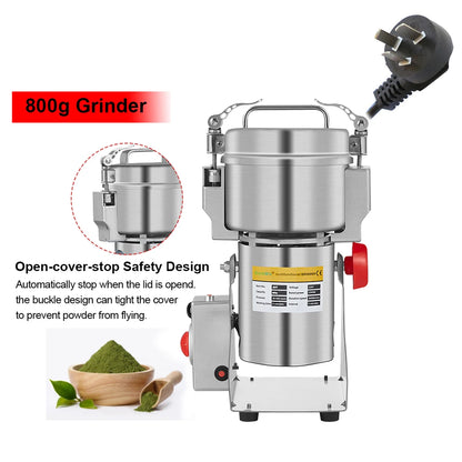 BioloMix 800g 700g Cereali Spezie Erbe Aromatiche Cereali Caffè Cibo Secco Macina Mulino Macchina per Macinazione Mulino per Farina Polvere Frantoio