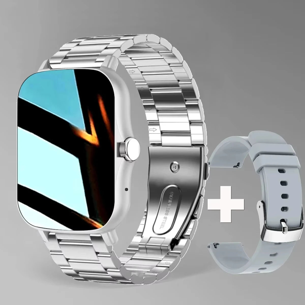 LAXASFIT 2025 Nuovo Smartwatch per Uomo Donna Regalo Schermo Touch Completo Orologio Sportivo Fitness Bluetooth Chiamata Smartwatch Digitale