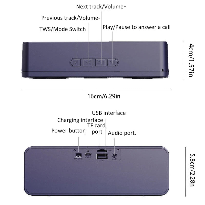 S18 Altoparlante intelligente Bluetooth creativo wireless per telefono cellulare, audio per computer, subwoofer, radio comoda per esterni