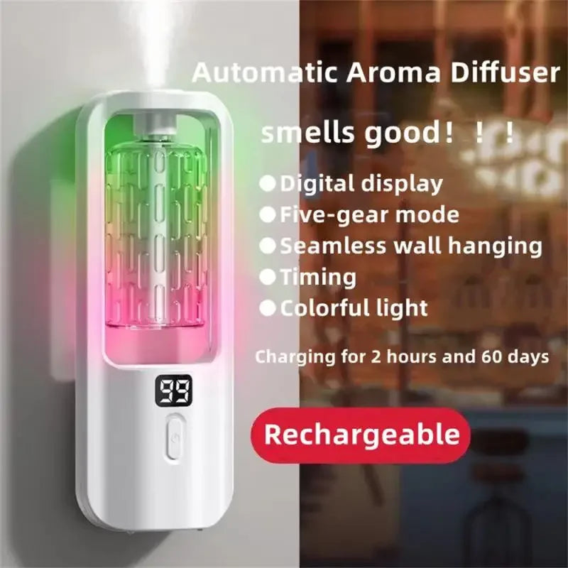 Diffusore di aromi, umidificatore, profumo, olio essenziale, macchina per aromaterapia, deodorante per ambienti, camera da letto, bagno, deodorizzazione