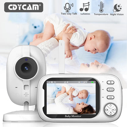 Baby monitor con telecamera LCD da 3,5 pollici, babysitter elettronico, audio bidirezionale, visione notturna, video, baby sitter, radio, migliore di VB603