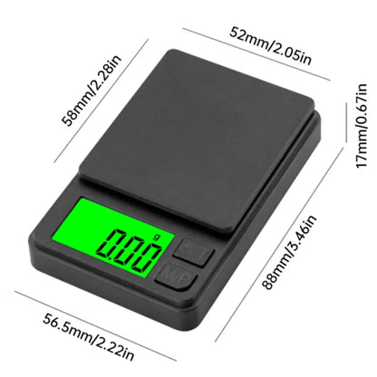 Bilancia tascabile di precisione 1000 g x 0,1 g - Bilancia digitale per grammi, alimenti, gioielli, once/grani con display LCD retroilluminato - Mini bilancia da viaggio