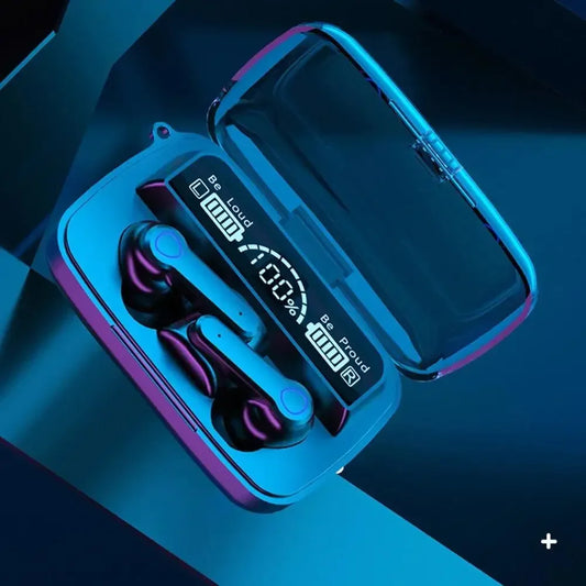 Auricolare Bluetooth originale M19, wireless, in-ear, intelligente, con display touch a LED, ricarica da magazzino, tesoro, auricolare