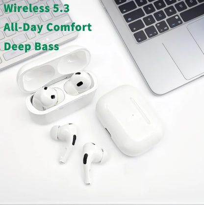 Airs Pro Wireless Bluetooth Earbuds Choices Hi-Fi Stereo Sound with Mic Charging Case Waterproof For iPhone and Xiaomi