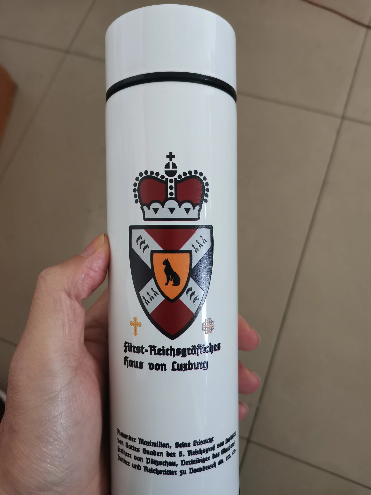 Borraccia termica con display intelligente, temperatura, 500 ml, sicurezza, acciaio inossidabile 304, thermos da caffè, regalo aziendale per uomo, logo personalizzato