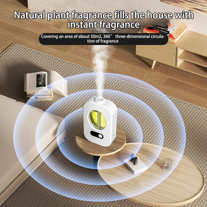 Diffusore automatico di aromi, macchina per aromaterapia, profumatore per ambienti, deodorante per ambienti, dispenser di oli essenziali per bagno e WC, umidificatore