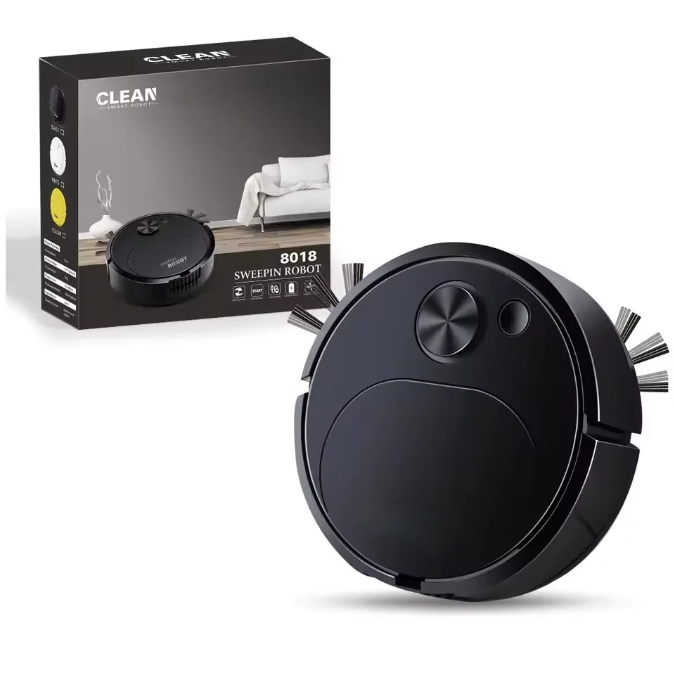 NUOVO robot aspirapolvere USB 3 in 1 Smart Wireless 1500Pa Pulizia a trascinamento Spazzapavimenti per casa e ufficio