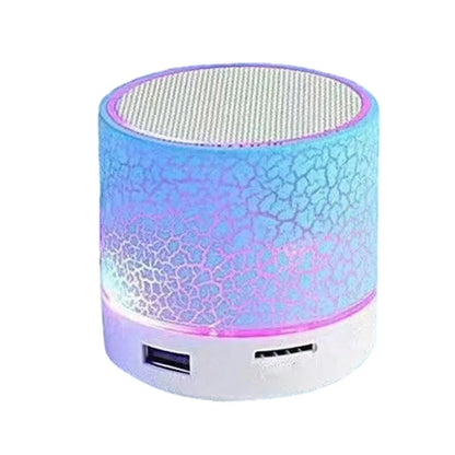 Mini altoparlante wireless, subwoofer, mini altoparlante wireless con luce a 7 colori Dazzle Crackle, piccolo altoparlante portatile