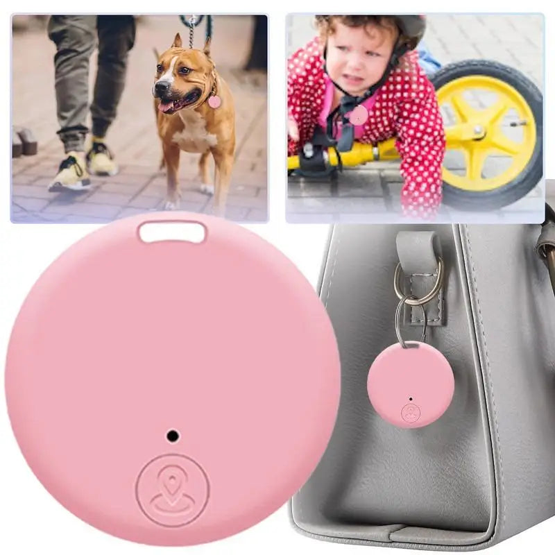 Mini localizzatore GPS anti-smarrimento con allarme, portachiavi, tag intelligente, compatibile con Bluetooth, portachiavi tracciante per cani, animali domestici e bambini, localizzatore di chiavi