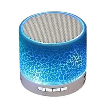 Mini altoparlante wireless, subwoofer, mini altoparlante wireless con luce a 7 colori Dazzle Crackle, piccolo altoparlante portatile
