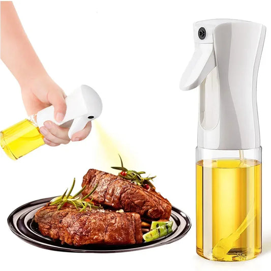 Flacone spray per olio da 200/300/500 ml, spruzzatore per olio d'oliva da cucina per barbecue, spray per olio da forno in plastica, bottiglia vuota, bottiglia di aceto o pennello per olio