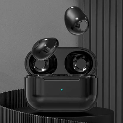 Auricolari invisibili Mini cuffie V5.2 Bluetooth TWS Auricolari in-ear con riduzione del rumore Auricolari in-ear wireless per dormire con microfono