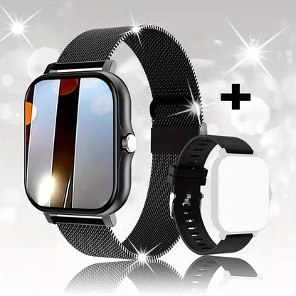 LAXASFIT 2025 Nuovo Smartwatch per Uomo Donna Regalo Schermo Touch Completo Orologio Sportivo Fitness Bluetooth Chiamata Smartwatch Digitale