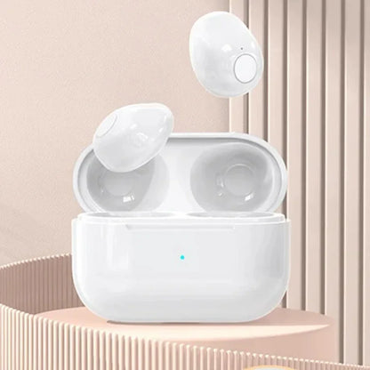 Auricolari invisibili Mini cuffie V5.2 Bluetooth TWS Auricolari in-ear con riduzione del rumore Auricolari in-ear wireless per dormire con microfono