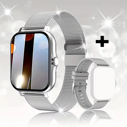 LAXASFIT 2025 Nuovo Smartwatch per Uomo Donna Regalo Schermo Touch Completo Orologio Sportivo Fitness Bluetooth Chiamata Smartwatch Digitale