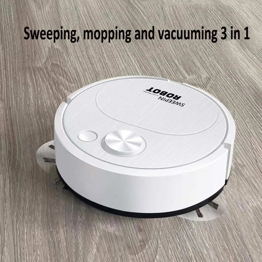 NUOVO robot aspirapolvere USB 3 in 1 Smart Wireless 1500Pa Pulizia a trascinamento Spazzapavimenti per casa e ufficio