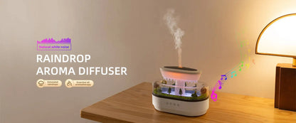 Umidificatore d'aria dinamico Jellyfish da 250 ml, diffusore di oli essenziali, telecomando, umidificatore per camera da letto con 7 luci notturne colorate