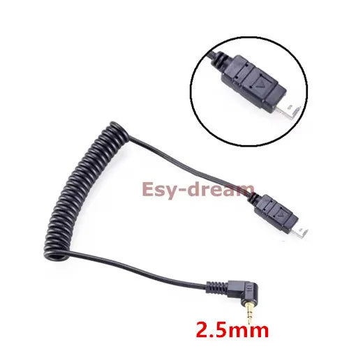 2.5 3.5 Remote Shutter Release Cable Connecting for Nikon Z7 Z6 Z5 D780 D750 D7100 D5500 D5300 D600 D610 D90 As 3N N3 DC2 CableM