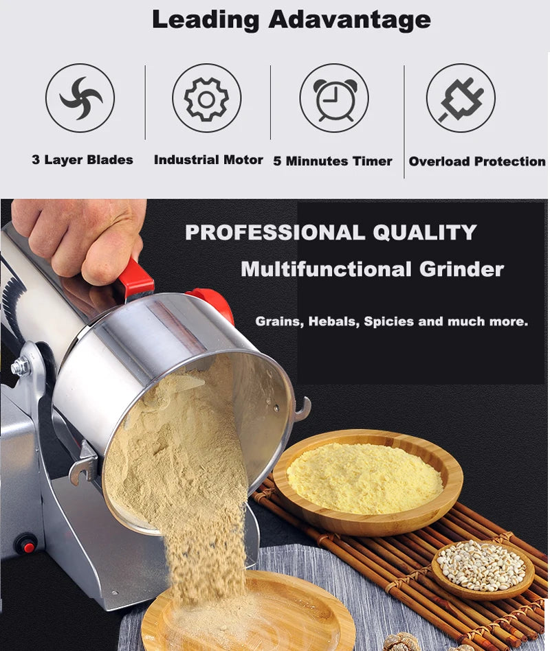 BioloMix 800g 700g Cereali Spezie Erbe Aromatiche Cereali Caffè Cibo Secco Macina Mulino Macchina per Macinazione Mulino per Farina Polvere Frantoio