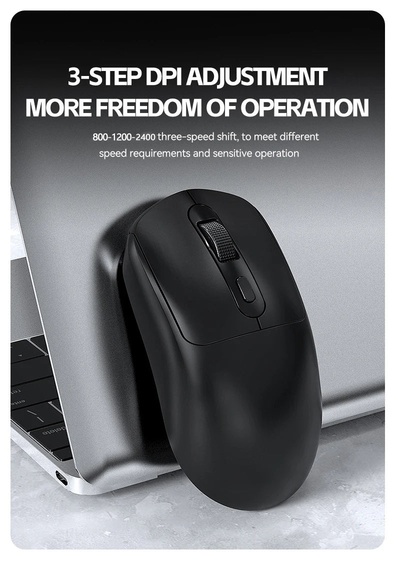 Mouse da gioco wireless Warvank X8 da 500 mAh, ricaricabile TYPE-C, adatto per computer desktop portatili