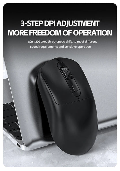 Mouse da gioco wireless Warvank X8 da 500 mAh, ricaricabile TYPE-C, adatto per computer desktop portatili