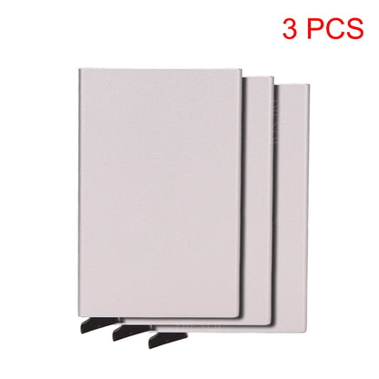 Portafoglio RFID Smart Porta Carte Metallo Sottile Uomo Donna Portafogli Pop Up Minimalista Piccolo Portafoglio Nero Valigetta per Uomo