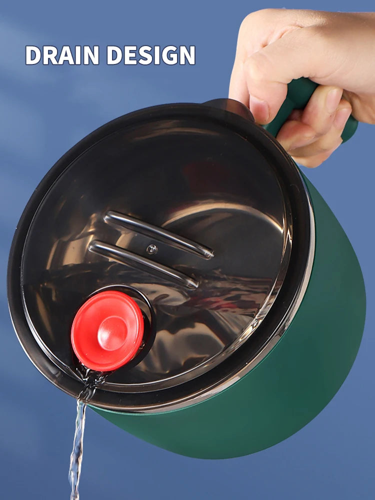 Ciotola in acciaio inossidabile con coperchio per noodles istantanei, ciotola di scarico sigillata e portatile per utensili da cucina Instant Noodle Partner