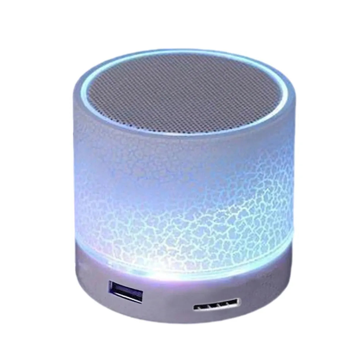 Mini altoparlante wireless, subwoofer, mini altoparlante wireless con luce a 7 colori Dazzle Crackle, piccolo altoparlante portatile