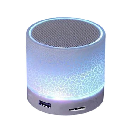 Mini altoparlante wireless, subwoofer, mini altoparlante wireless con luce a 7 colori Dazzle Crackle, piccolo altoparlante portatile