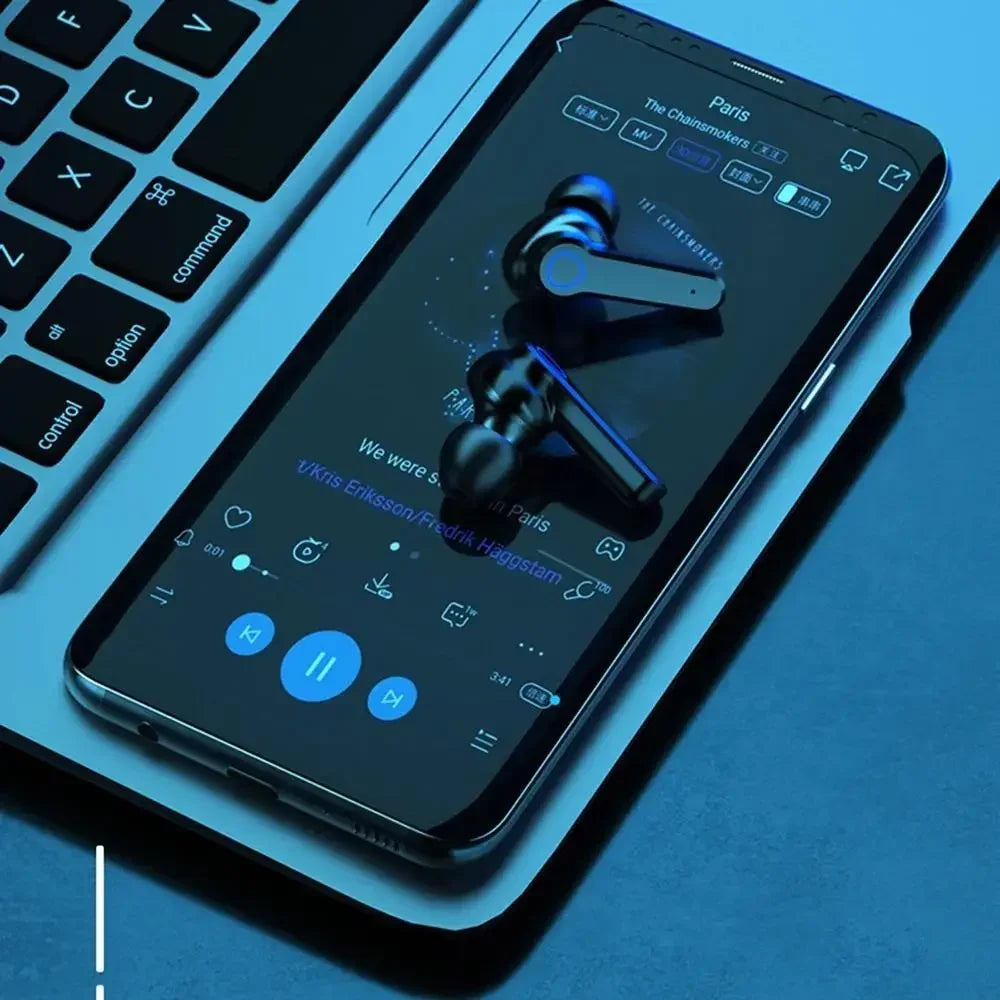 Auricolare Bluetooth originale M19, wireless, in-ear, intelligente, con display touch a LED, ricarica da magazzino, tesoro, auricolare