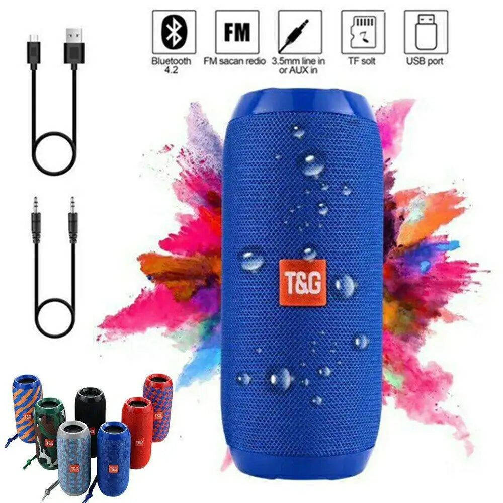 Altoparlante Bluetooth per esterni TG117 Altoparlante portatile wireless a colonna Soundbar Dual Bass Subwoofer Lettore musicale Altoparlante Radio FM