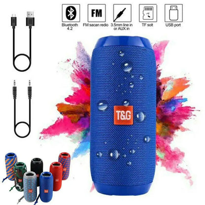 Altoparlante Bluetooth per esterni TG117 Altoparlante portatile wireless a colonna Soundbar Dual Bass Subwoofer Lettore musicale Altoparlante Radio FM
