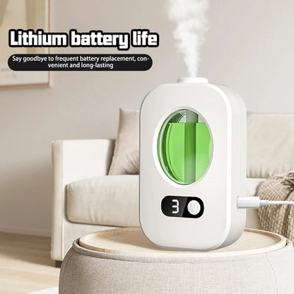 Diffusore automatico di aromi, macchina per aromaterapia, profumatore per ambienti, deodorante per ambienti, dispenser di oli essenziali per bagno e WC, umidificatore