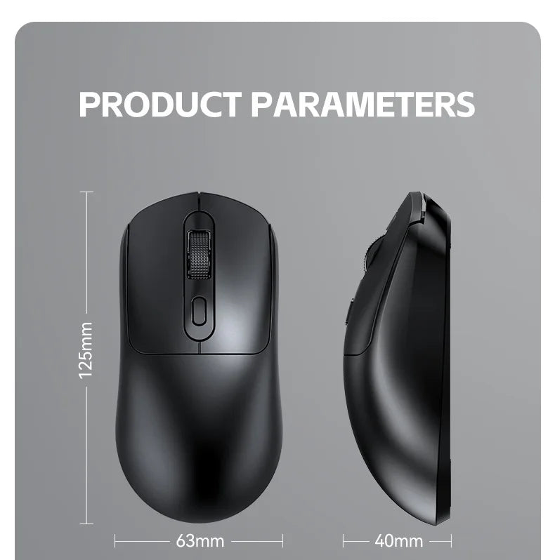 Mouse da gioco wireless Warvank X8 da 500 mAh, ricaricabile TYPE-C, adatto per computer desktop portatili