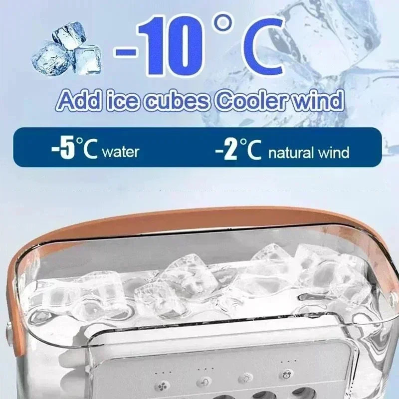 Nuovo condizionatore d'aria 3 in 1, mini raffrescatore d'aria per uso domestico, luce notturna a LED, umidificatore portatile, ventilatore per la regolazione dell'aria, ventilatore per ufficio e casa