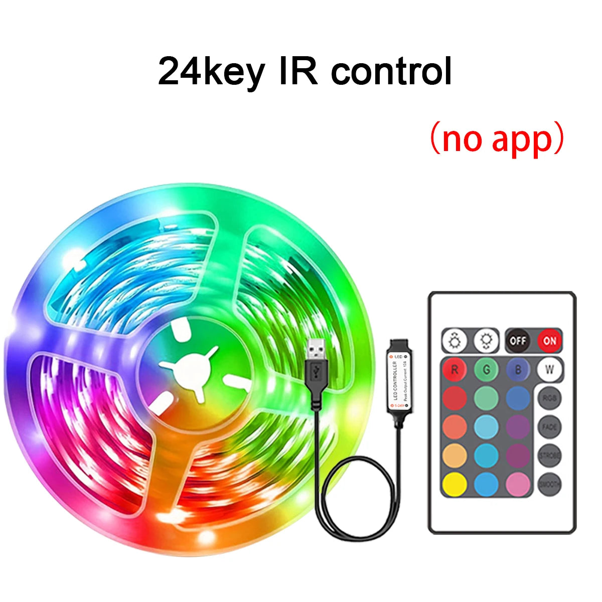 Strisce luminose a LED RGB da 5 m, 10 m, 20 m, 30 m, luci per ambienti a LED con controllo APP, nastro flessibile, nastro LED per la decorazione della camera da letto