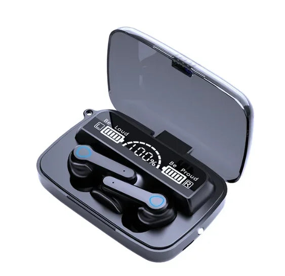 Auricolare Bluetooth originale M19, wireless, in-ear, intelligente, con display touch a LED, ricarica da magazzino, tesoro, auricolare